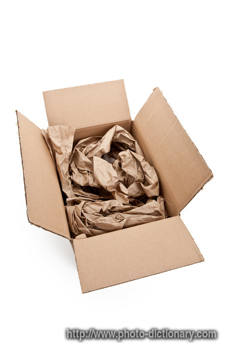 packing material - photo/picture definition - packing material word and phrase image