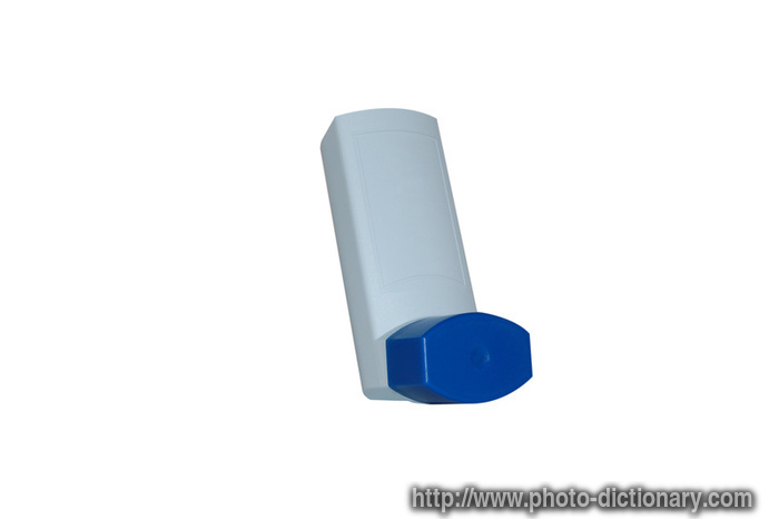 asthma inhaler - photo/picture definition - asthma inhaler word and phrase image