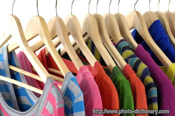 shirt rack - photo/picture definition - shirt rack word and phrase image