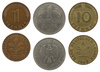 German coins - photo/picture definition - German coins word and phrase image