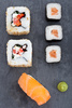 maki and nigiri sushi - photo/picture definition - maki and nigiri sushi word and phrase image
