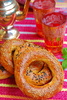 Turkish simit - photo/picture definition - Turkish simit word and phrase image