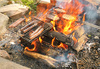 open fire cooking - photo/picture definition - open fire cooking word and phrase image