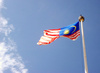 Malaysian flag - photo/picture definition - Malaysian flag word and phrase image