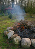 garden bonfire - photo/picture definition - garden bonfire word and phrase image