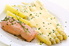 asparagus with salmon - photo/picture definition - asparagus with salmon word and phrase image