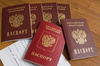 Russian passports - photo/picture definition - Russian passports word and phrase image