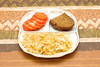 vegetarian dinner - photo/picture definition - vegetarian dinner word and phrase image