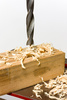 drilling wood - photo/picture definition - drilling wood word and phrase image