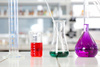 lab flasks - photo/picture definition - lab flasks word and phrase image