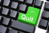 quit - photo/picture definition - quit word and phrase image