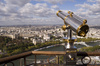 Eiffel tower telescope - photo/picture definition - Eiffel tower telescope word and phrase image