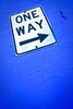 one way sign - photo/picture definition - one way sign word and phrase image