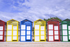 beach cabins - photo/picture definition - beach cabins word and phrase image