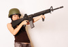 army girl - photo/picture definition - army girl word and phrase image