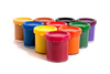 paint containers - photo/picture definition - paint containers word and phrase image