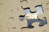 missing jigsaw puzzle - photo/picture definition - missing jigsaw puzzle word and phrase image